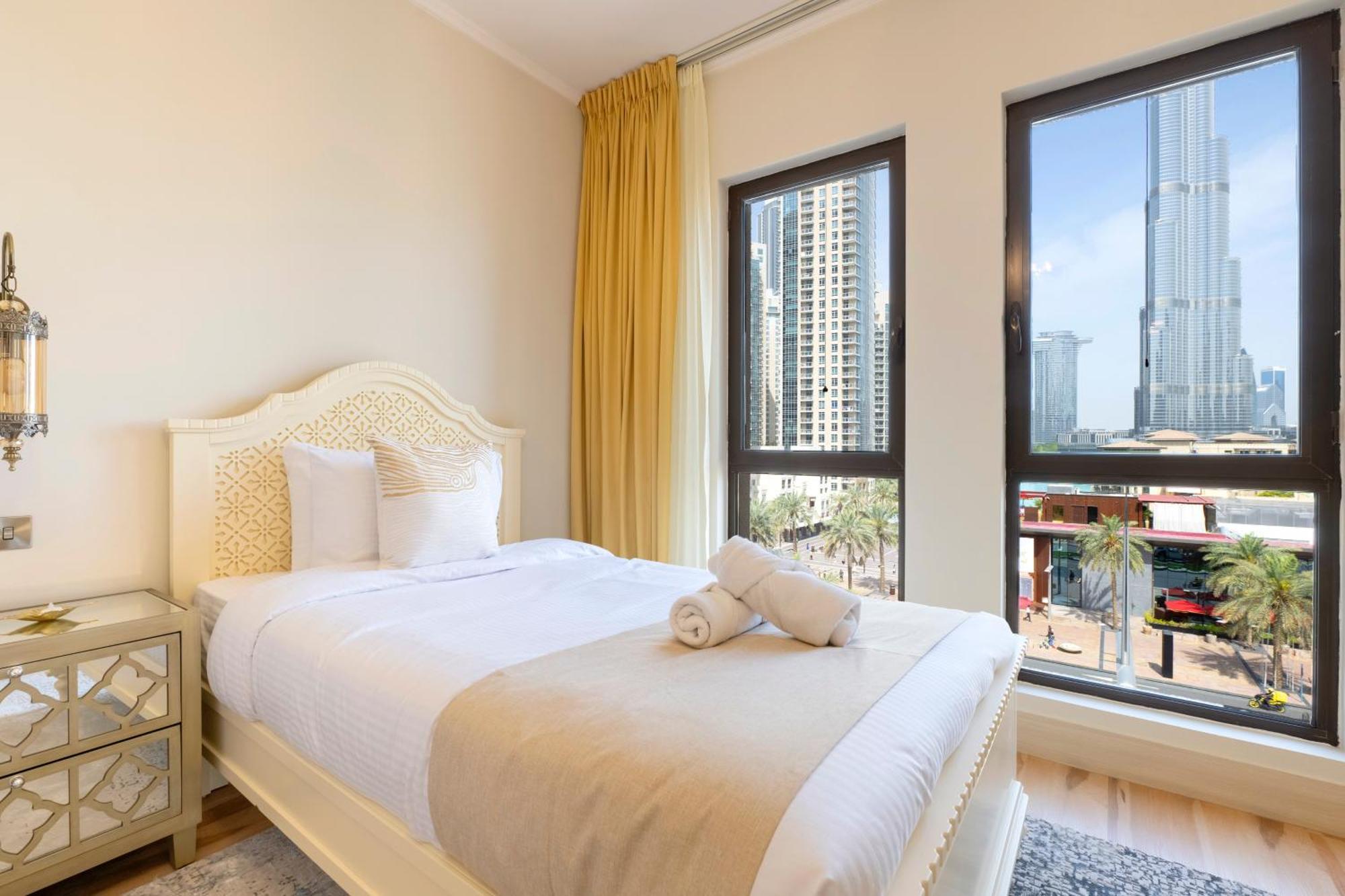 Ultra Luxury Downtown - Full Burj Khalifa View - 5 Min Walk To Dubai Mall! Kültér fotó